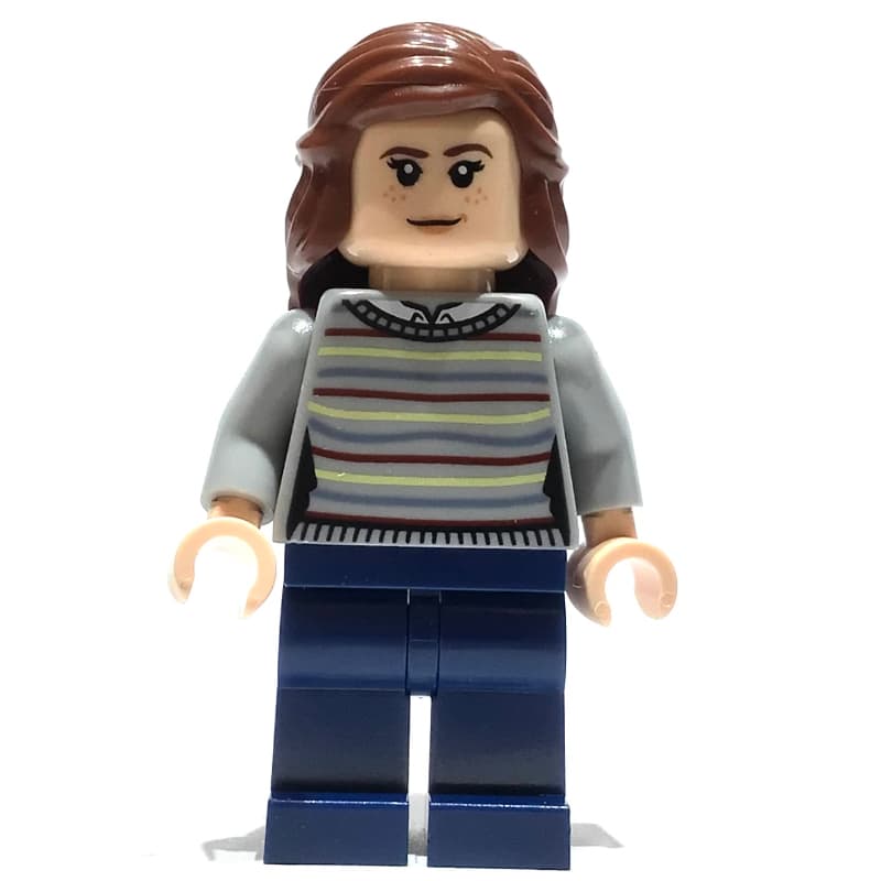Hermione Granger, Light Bluish Gray Sweater with Stripes, Dark Blue Legs