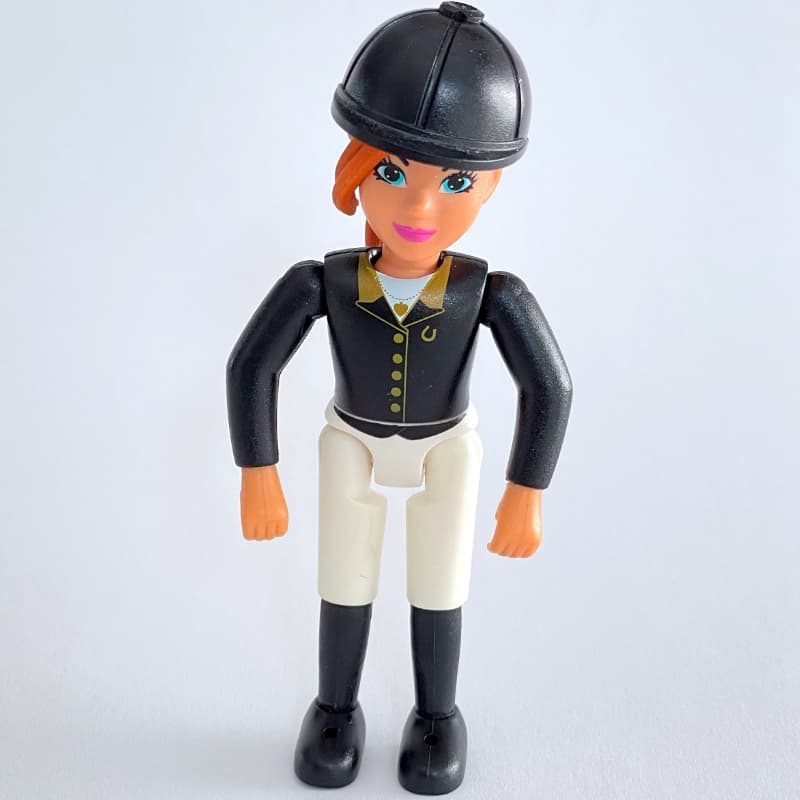 Belville Horse Rider, Black Top and Helmet